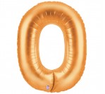 40" Gold Number "0" Balloon